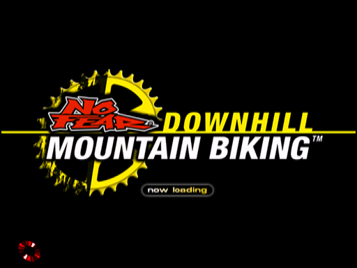 No Fear Downhill Mountain Biking title screen for Playstation